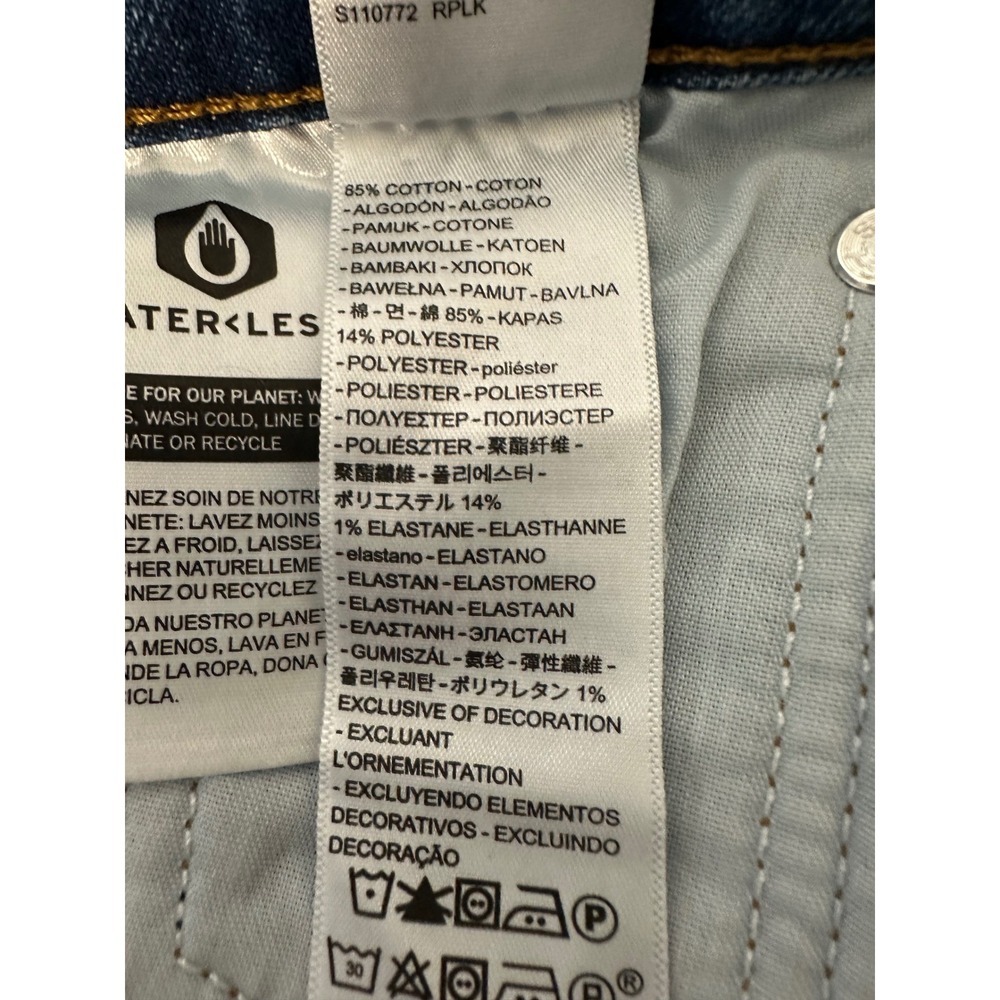 Levis Wedgie Straight Jeans Womens 30x28 High Rise Blue Button Fly 34964-0130 - Picture 7 of 12